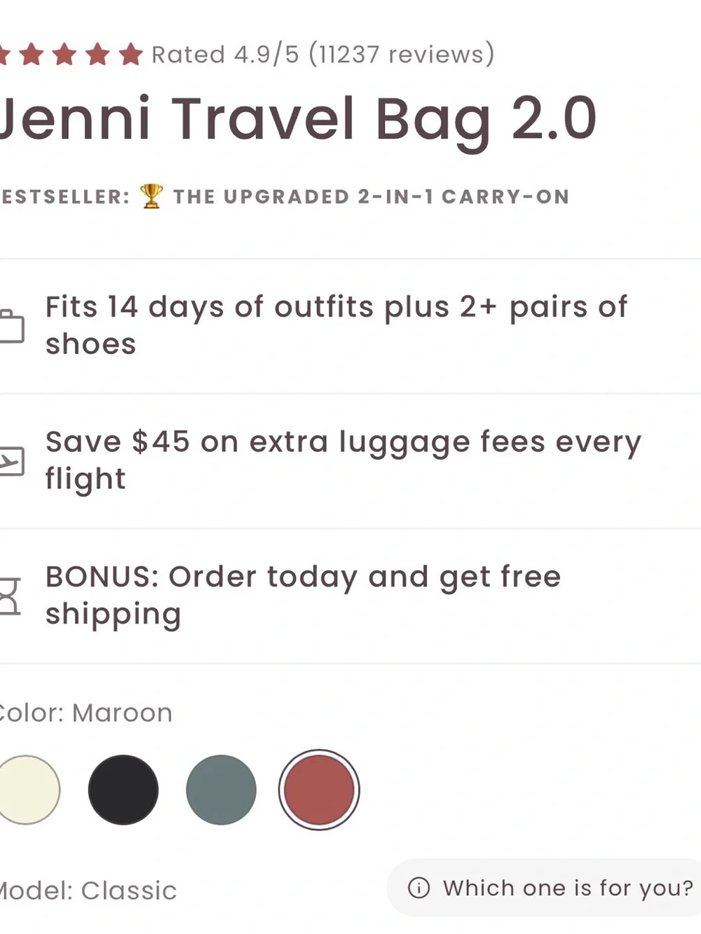 Two Jenni Duffle Bags!